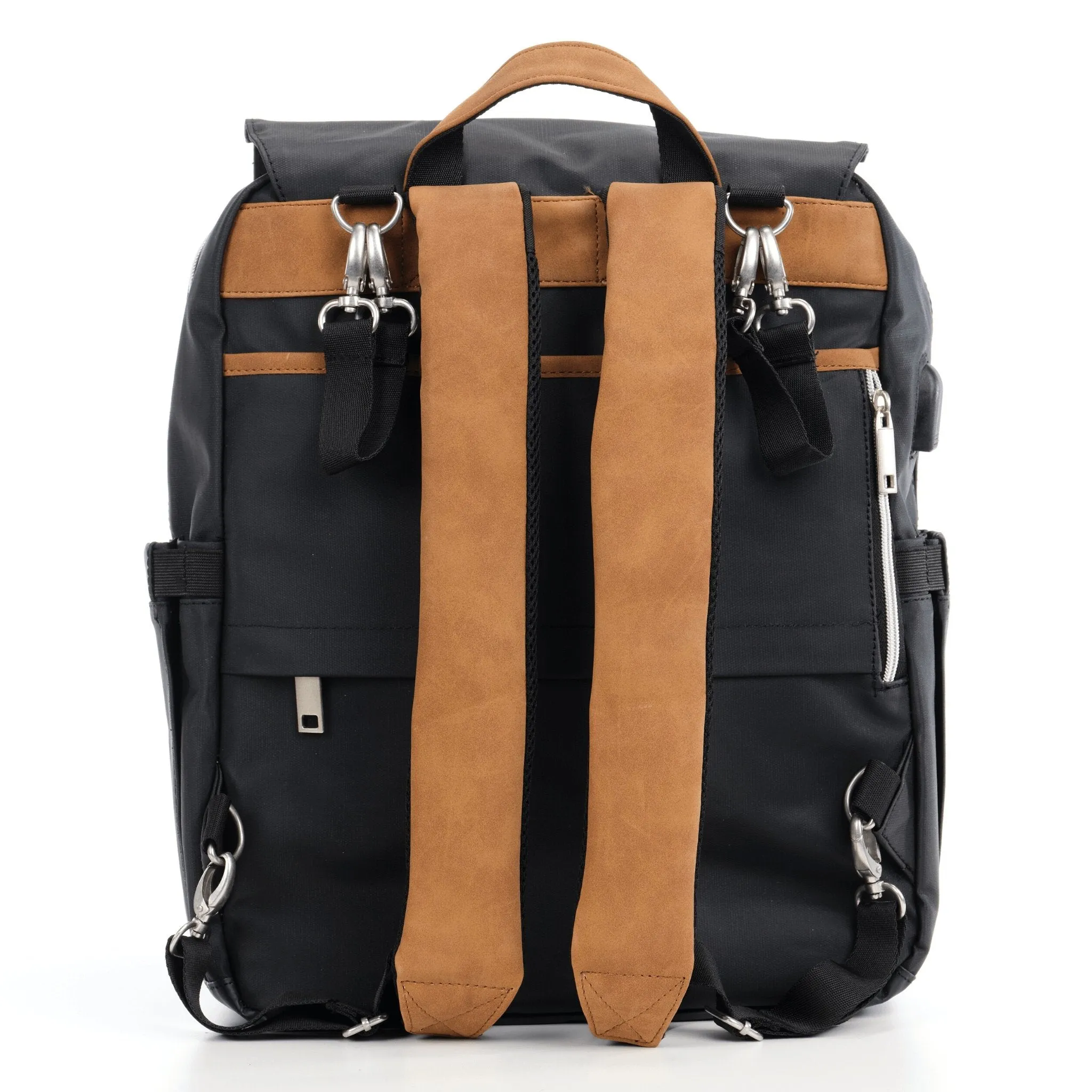 Kaitlyn - Canvas Diaper Backpack | Mommy Bag - Image 2