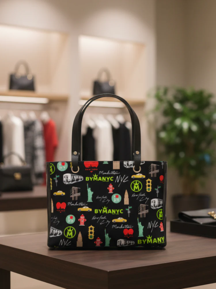 LA VIE EN ROSE Manhattan Handbag BYMANYC ® New York Vegan Elegance