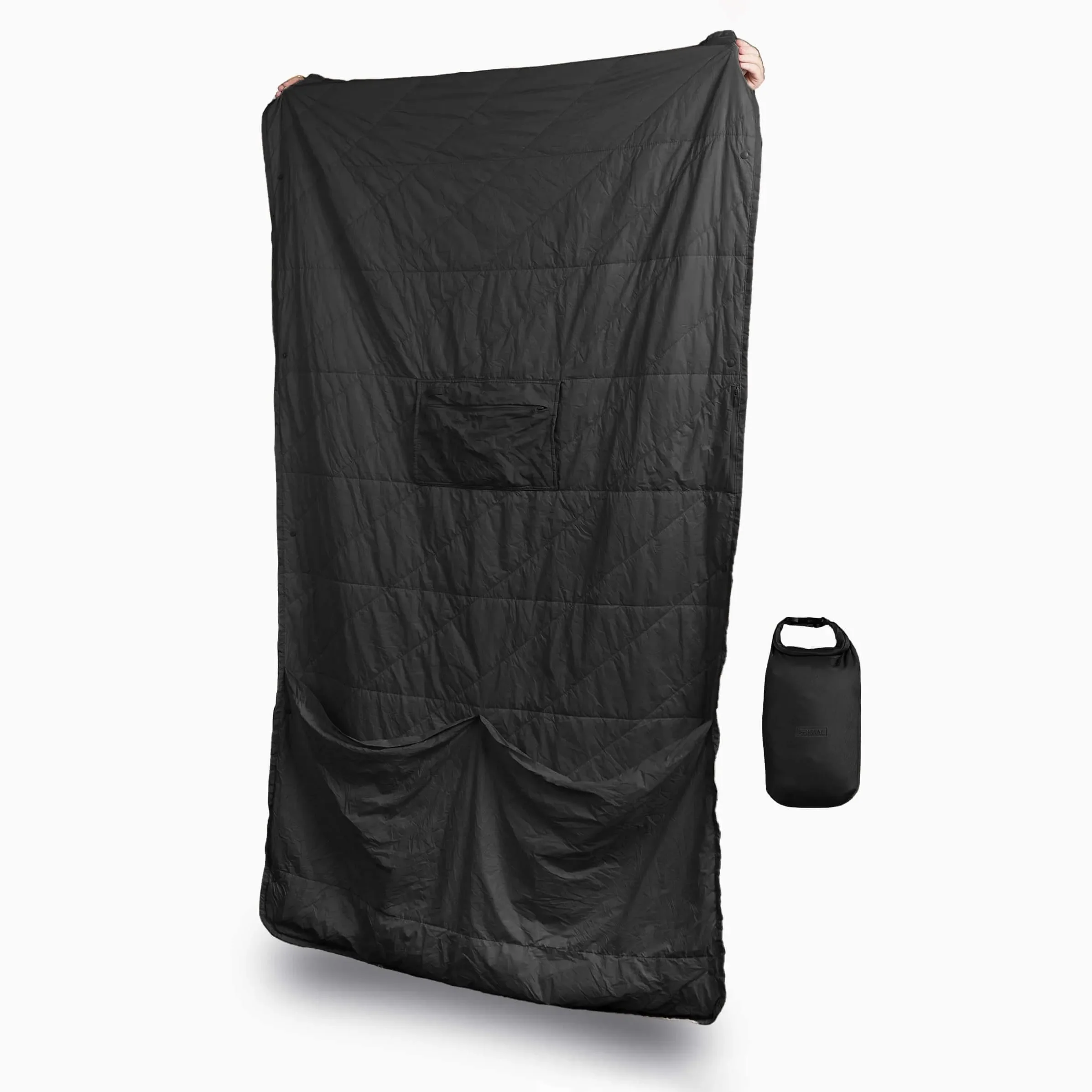 Layover™ Travel Blanket - Insulated & Packable | Black - Image 11