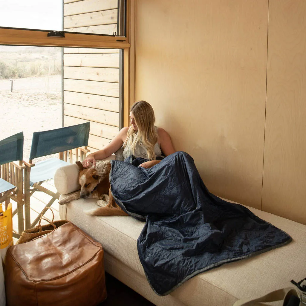 Layover™ Travel Blanket - Insulated & Packable | Blue - Image 6