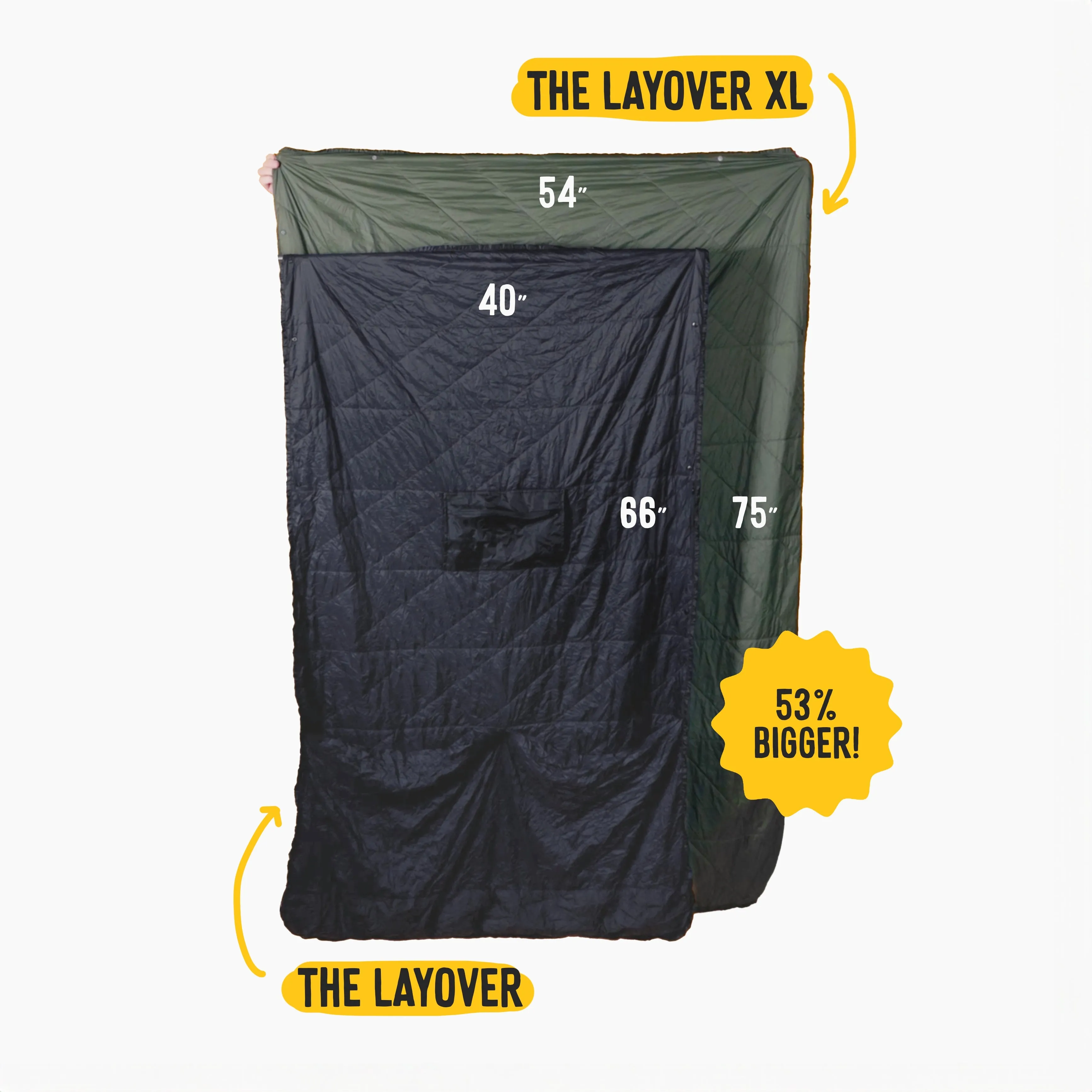Layover™ XL Travel Blanket - Insulated & Packable | Black - Image 3