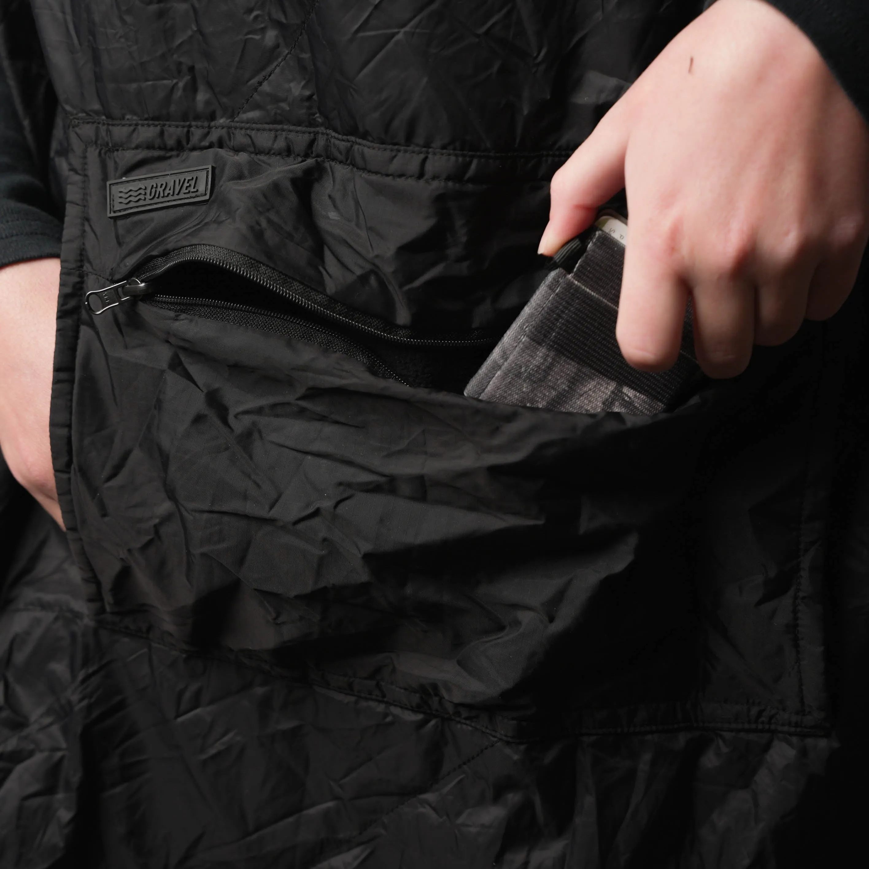 Layover™ XL Travel Blanket - Insulated & Packable | Black - Image 5