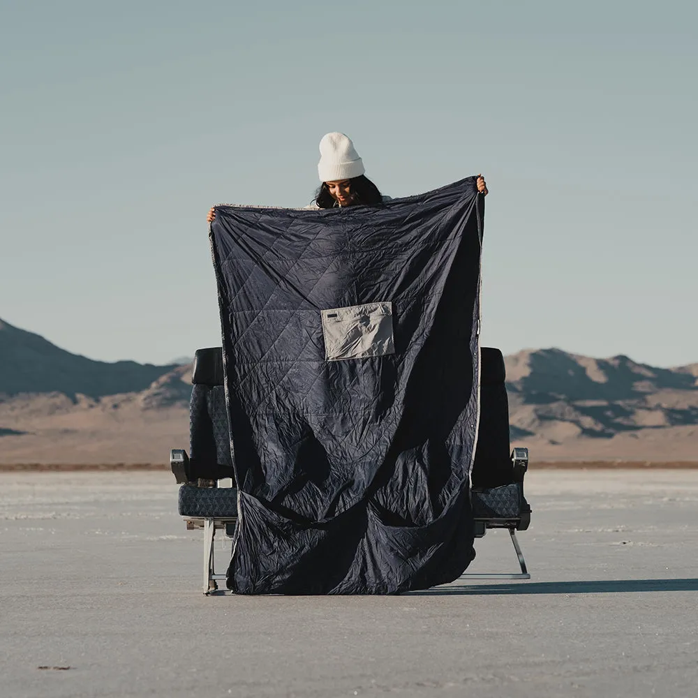 Layover™ XL Travel Blanket - Insulated & Packable | Blue - Image 6