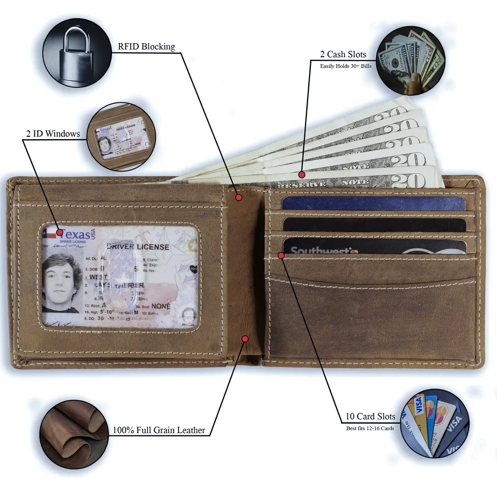 Leather Bifold Wallet - Image 14