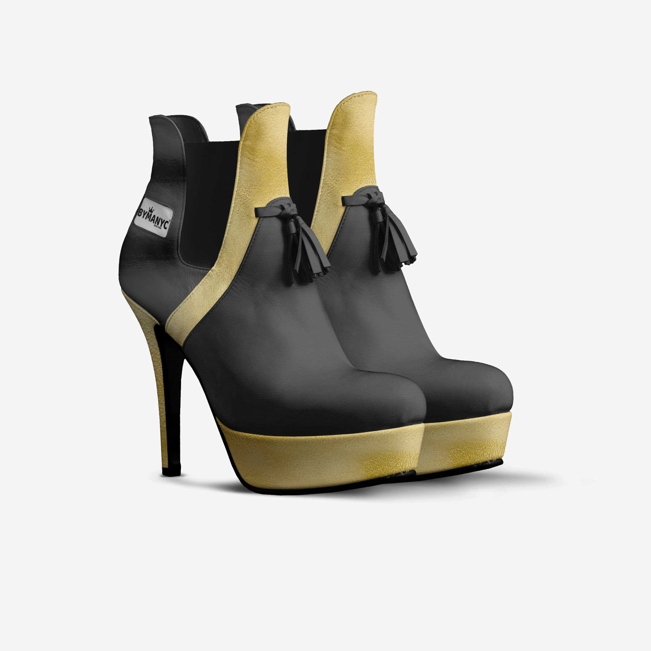 Limited Edition Vegan Over-the-Knee Boots BYMANYC® New York Skyline Black - Image 2
