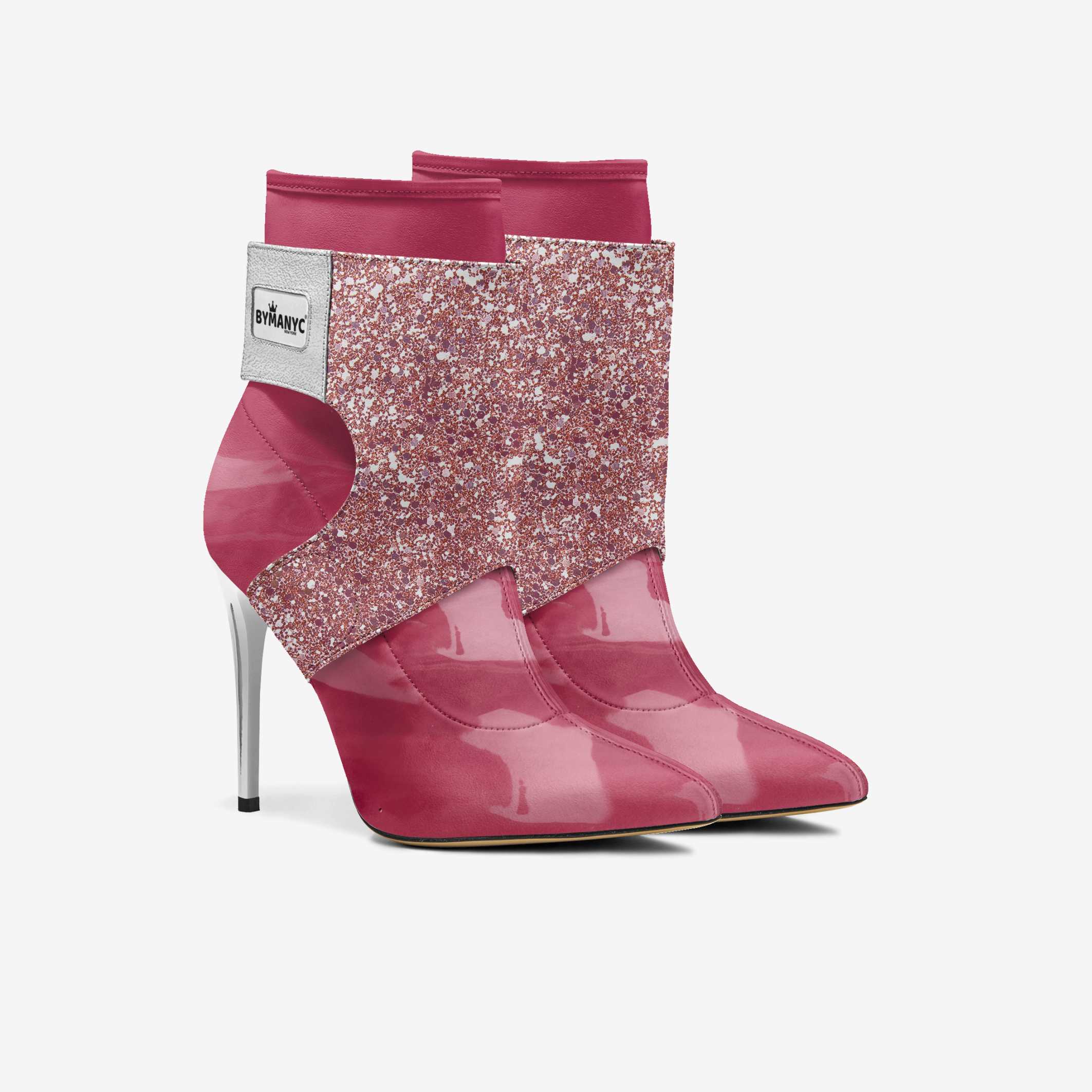 Limited Edition Vegan Stiletto Boots BYMANYC ® New York Futurista Black - Image 4
