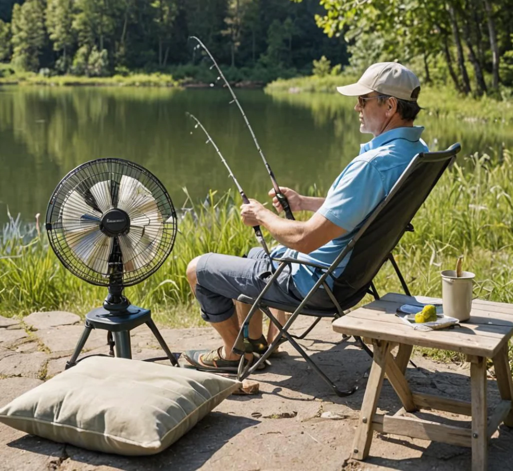 LITEGUEST™ Fan-Cooled Outdoor Seat Cushion – Portable Air Circulation Pad for Fishing & Camping - Image 6