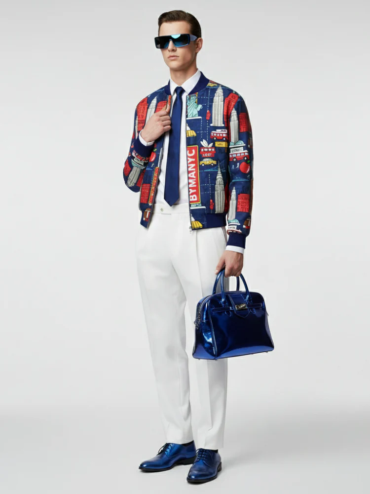 Men's CHELSEA Bomber Jacket BYMANYC ® New York - Image 2