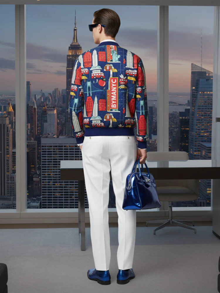 Men's CHELSEA Bomber Jacket BYMANYC ® New York - Image 4