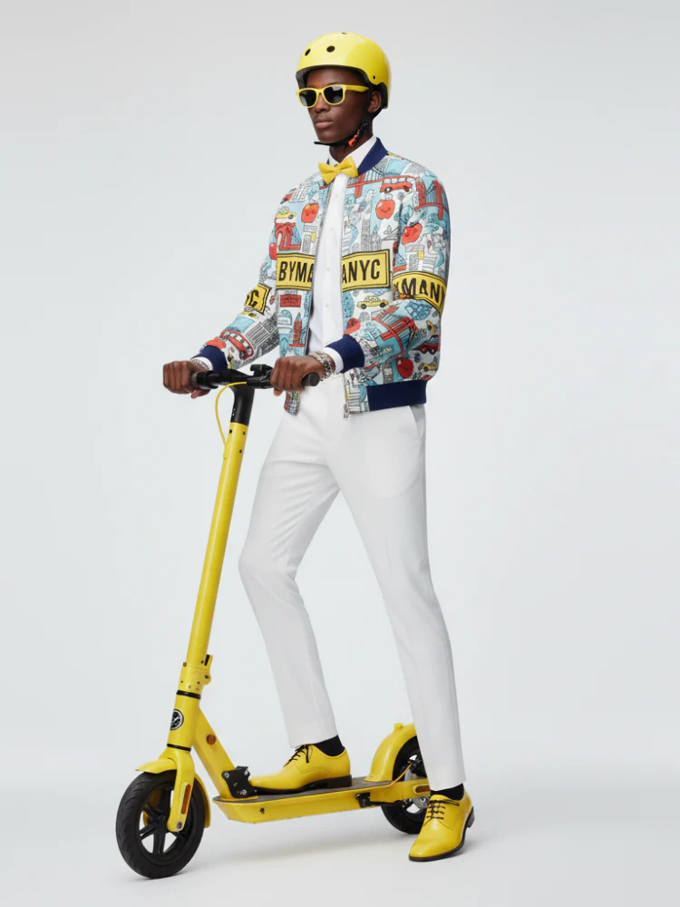 Men's GREENWICH Bomber Jacket BYMANYC ® New York - Image 2