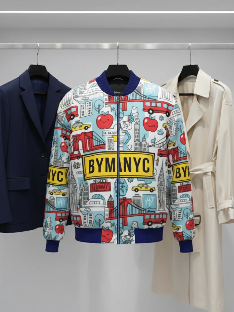 Men's GREENWICH Bomber Jacket BYMANYC ® New York - Image 5