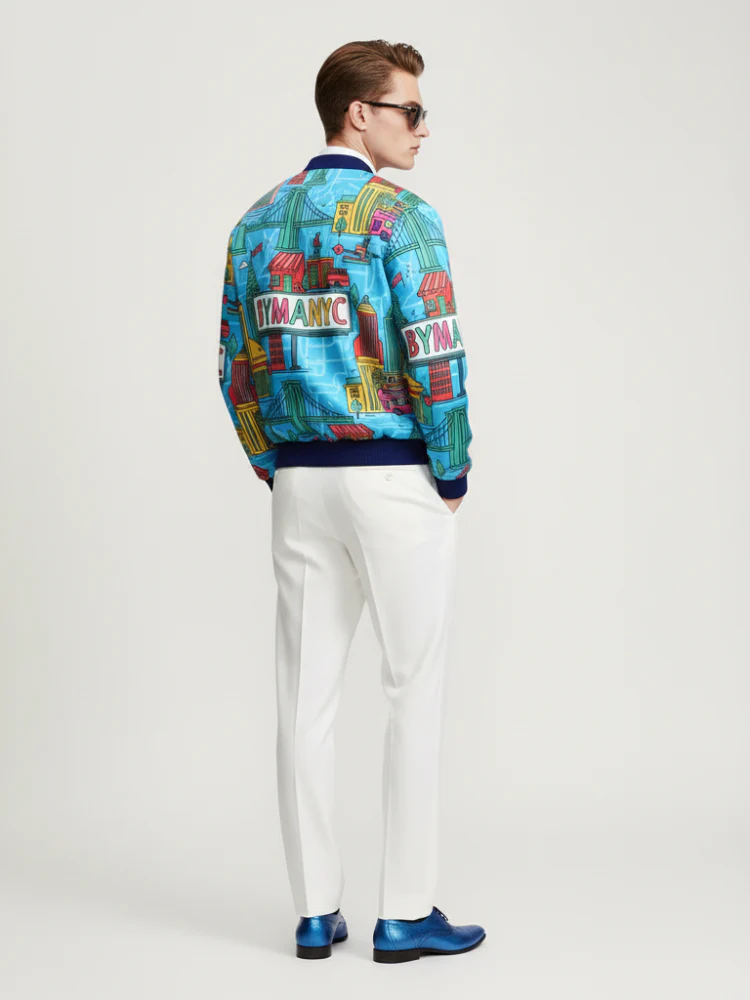 Men's TRIBECA Bomber Jacket BYMANYC ® New York - Image 4