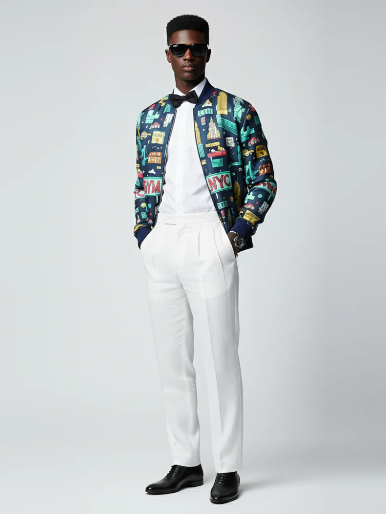 Men's WALL STREET Bomber Jacket BYMANYC ® New York - Image 3
