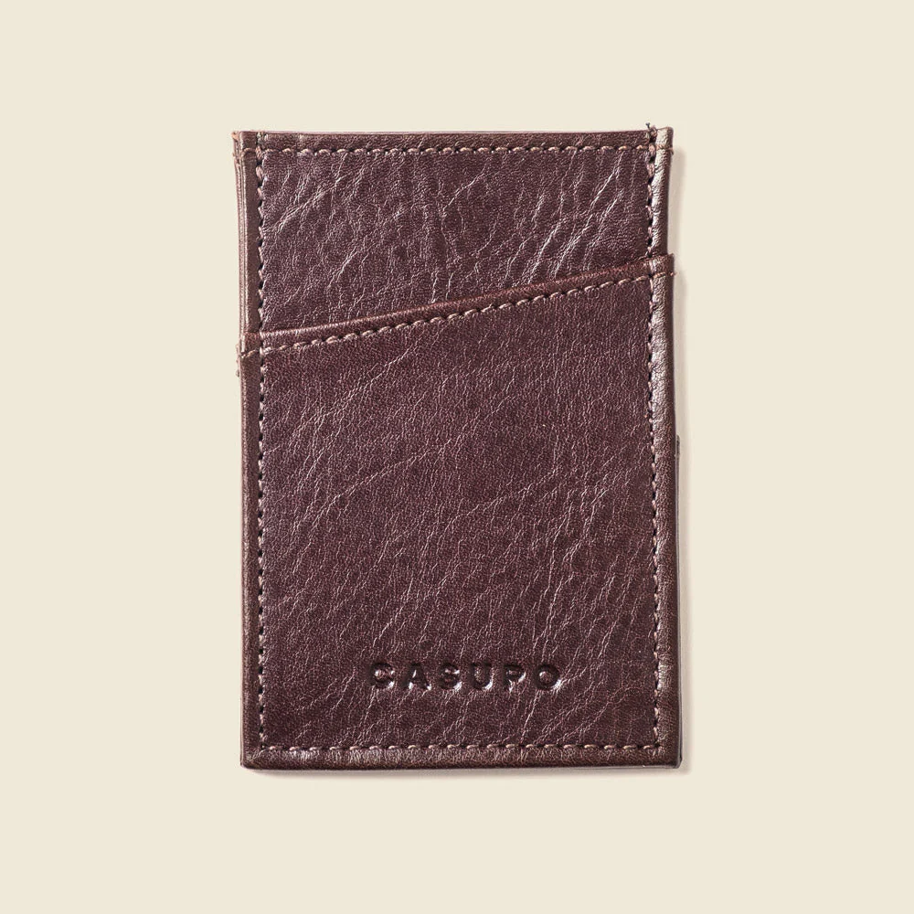 Minimalist Card Holder Wallet - Brown