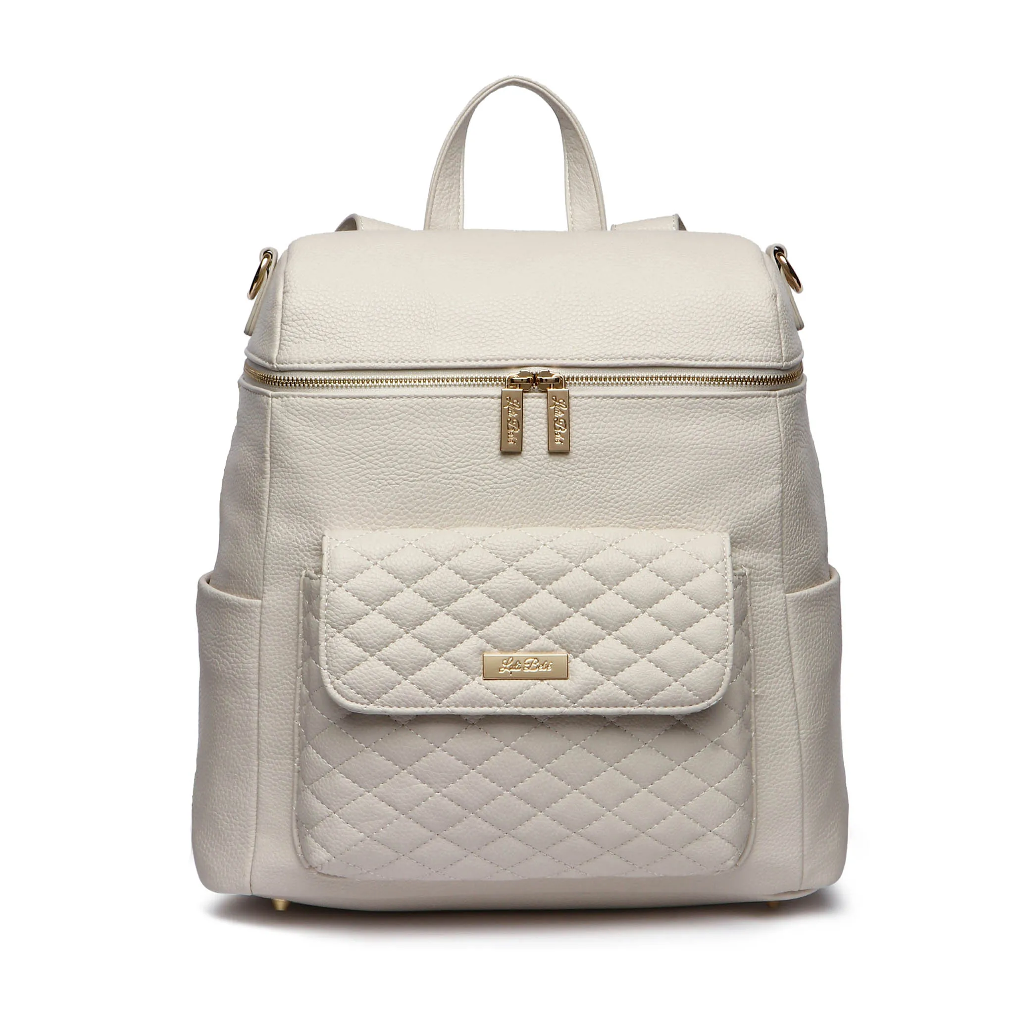 Monaco Backpack Diaper Bag | Pearl White