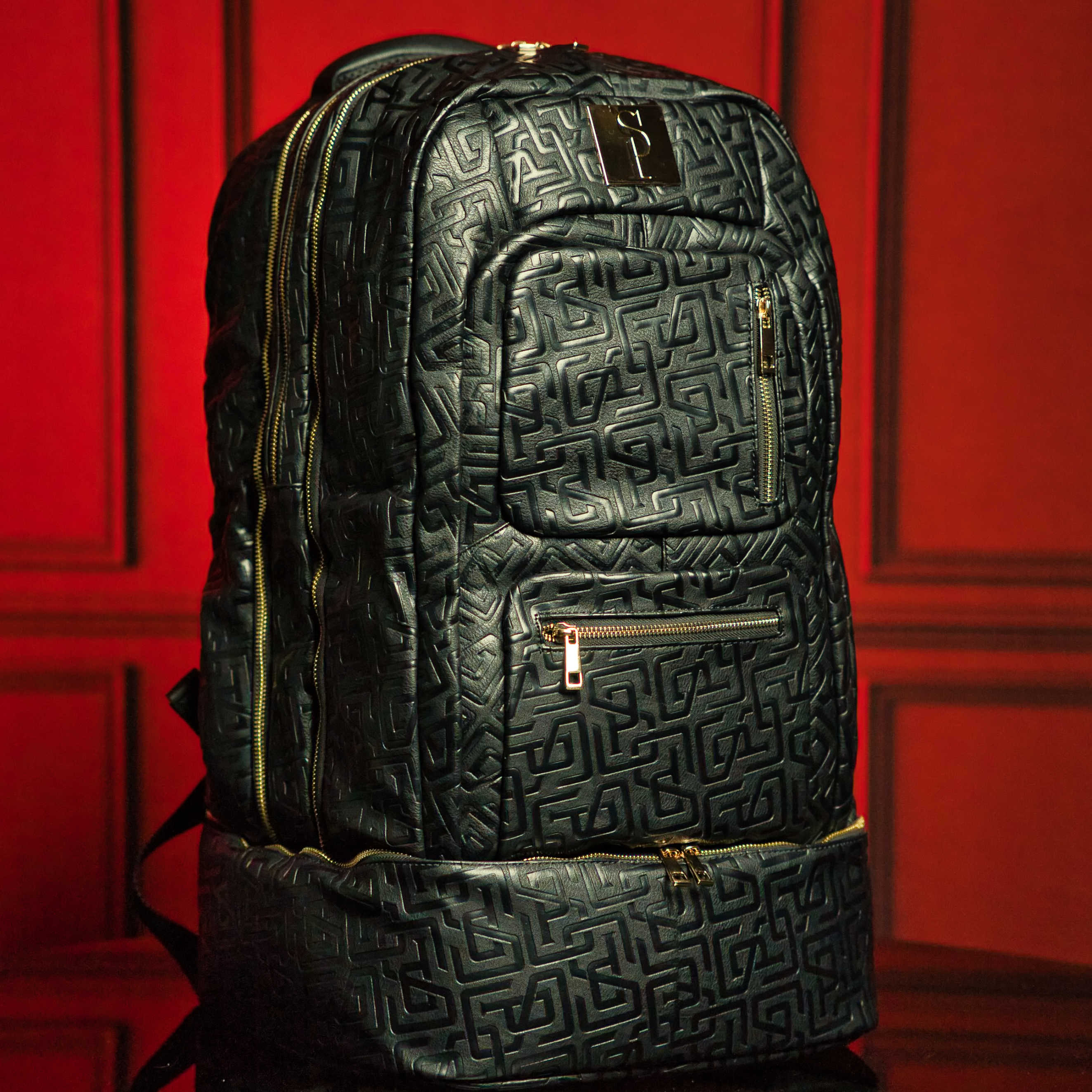 Monogram Leather 3 Bag Set (Signature Backpack, Commuter and Duffle Bag) - Image 4