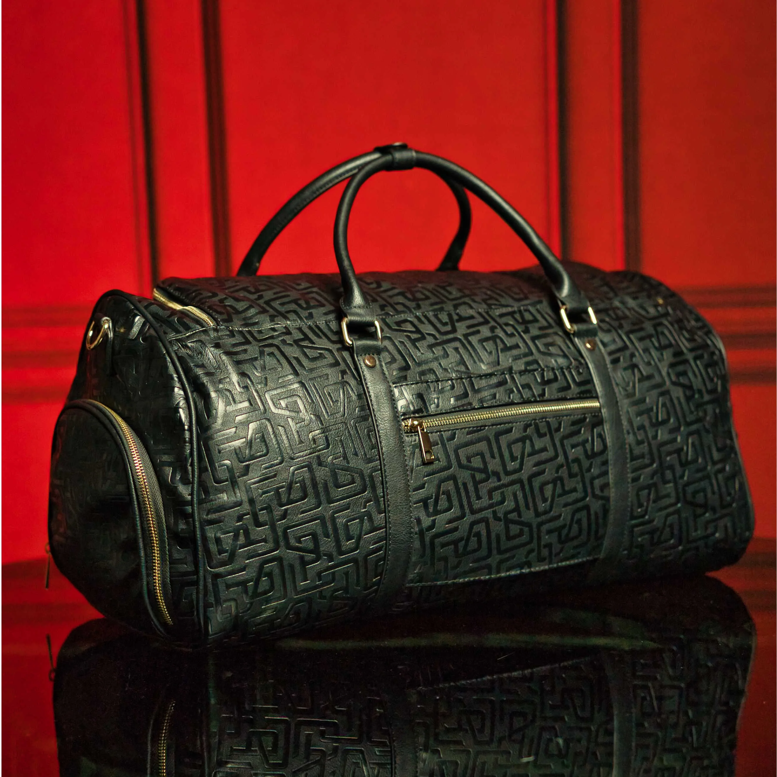 Monogram Leather Signature Bag Set (Signature and Duffle) - Image 7