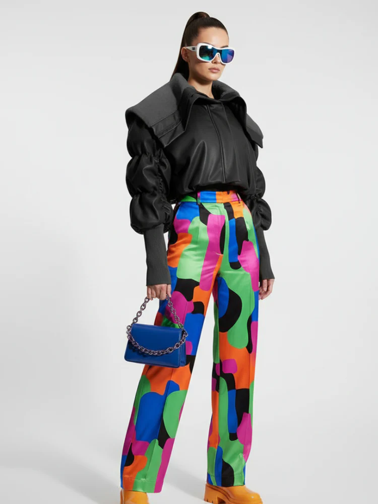 Motorcycle Leather Puff Sleeve Jacket MEATPACKING BYMANYC ® New York - Image 2