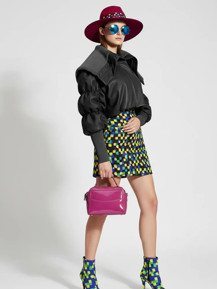 Motorcycle Leather Puff Sleeve Jacket MEATPACKING BYMANYC ® New York - Image 3