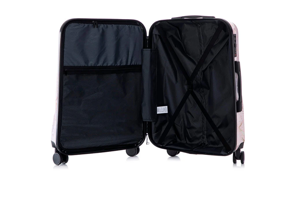 Multi-color Design 3-Piece Spinner Luggage Set with Lock - Image 12