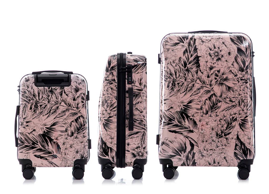 Multi-color Design 3-Piece Spinner Luggage Set with Lock - Image 15