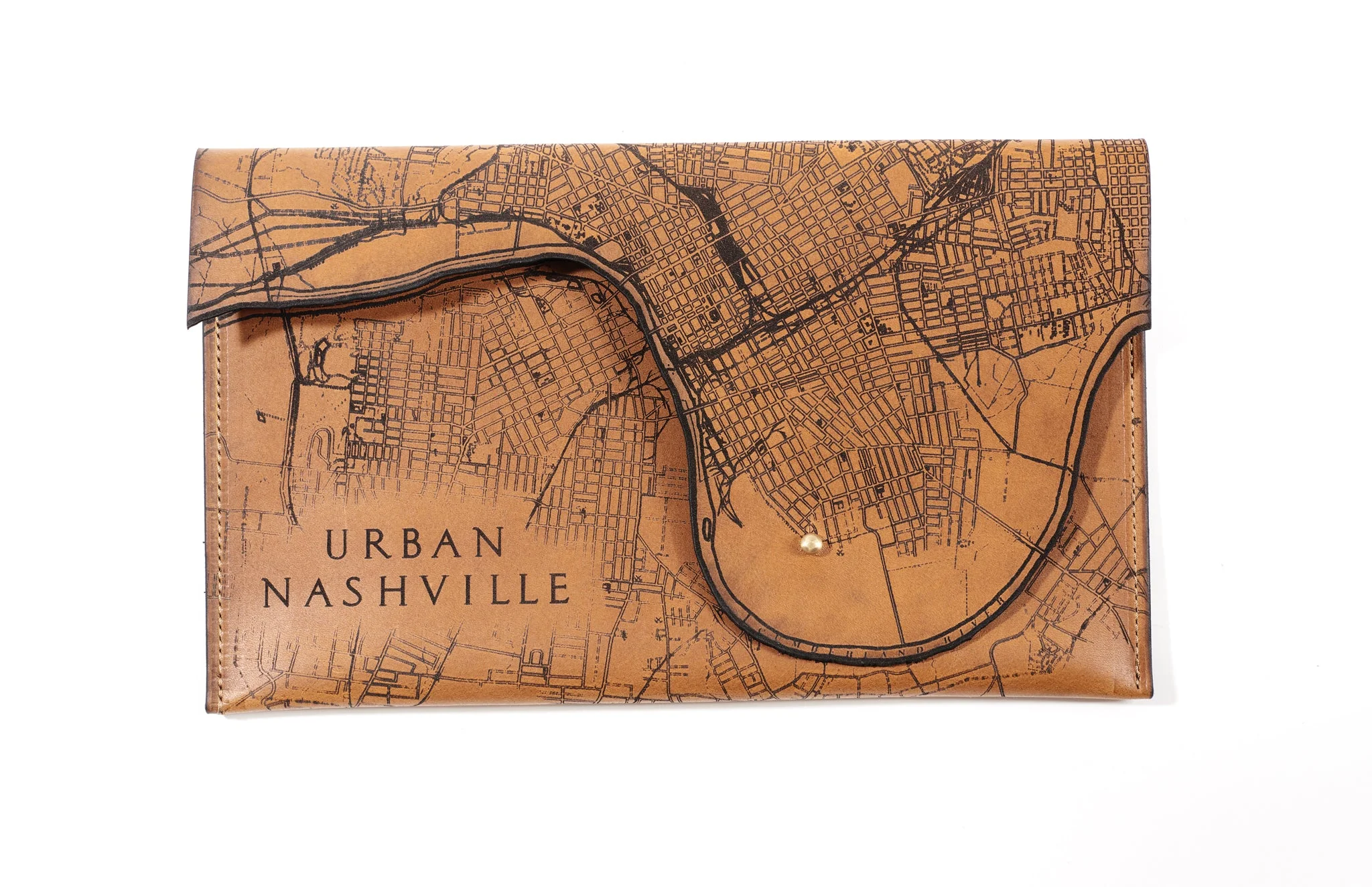 Nashville Map Clutch | Elegant Travel Companion