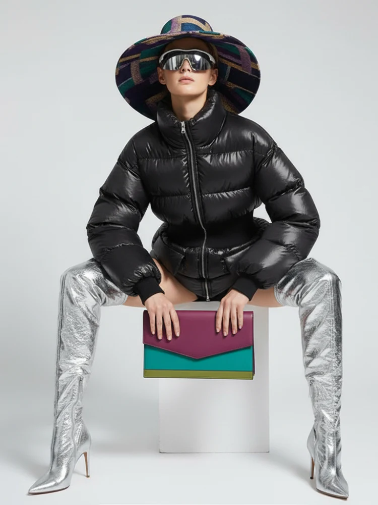 NOHO Elastic Waist Puffer Jacket BYMANYC ® New York - Image 2