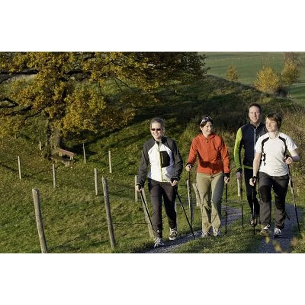 Official Casual Trek Hiking & Walking Poles - Hiking/Trekking Grip w-flip locks, detachable feet and travel bag - pair - For Heights up to 6β2β - Image 10
