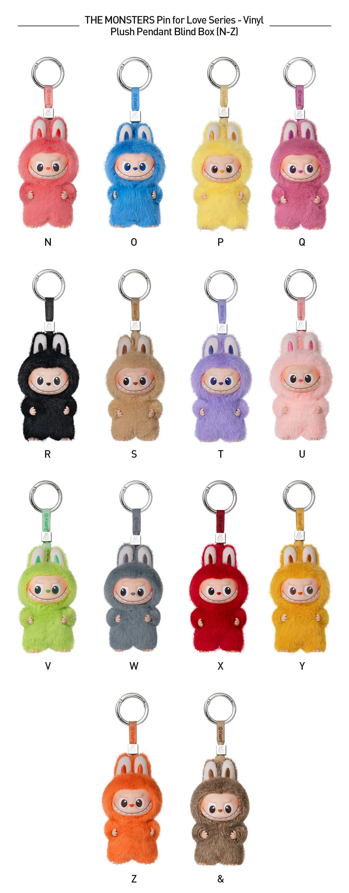 Labubu Pin for Love Series Blind Box (N-Z) Blue - Image 7