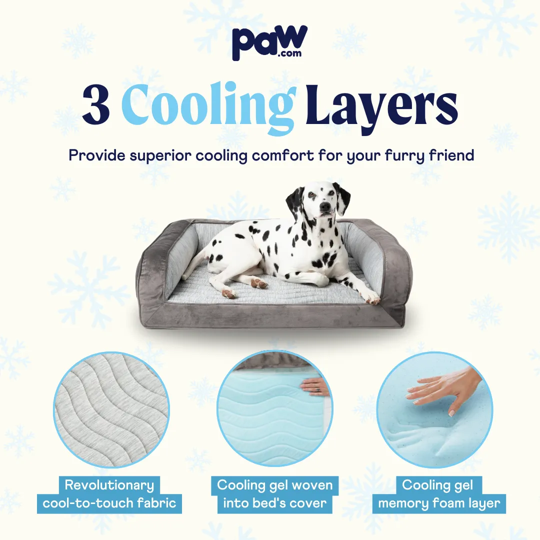 PupChill™ Cooling Bolster Dog Bed - Image 3