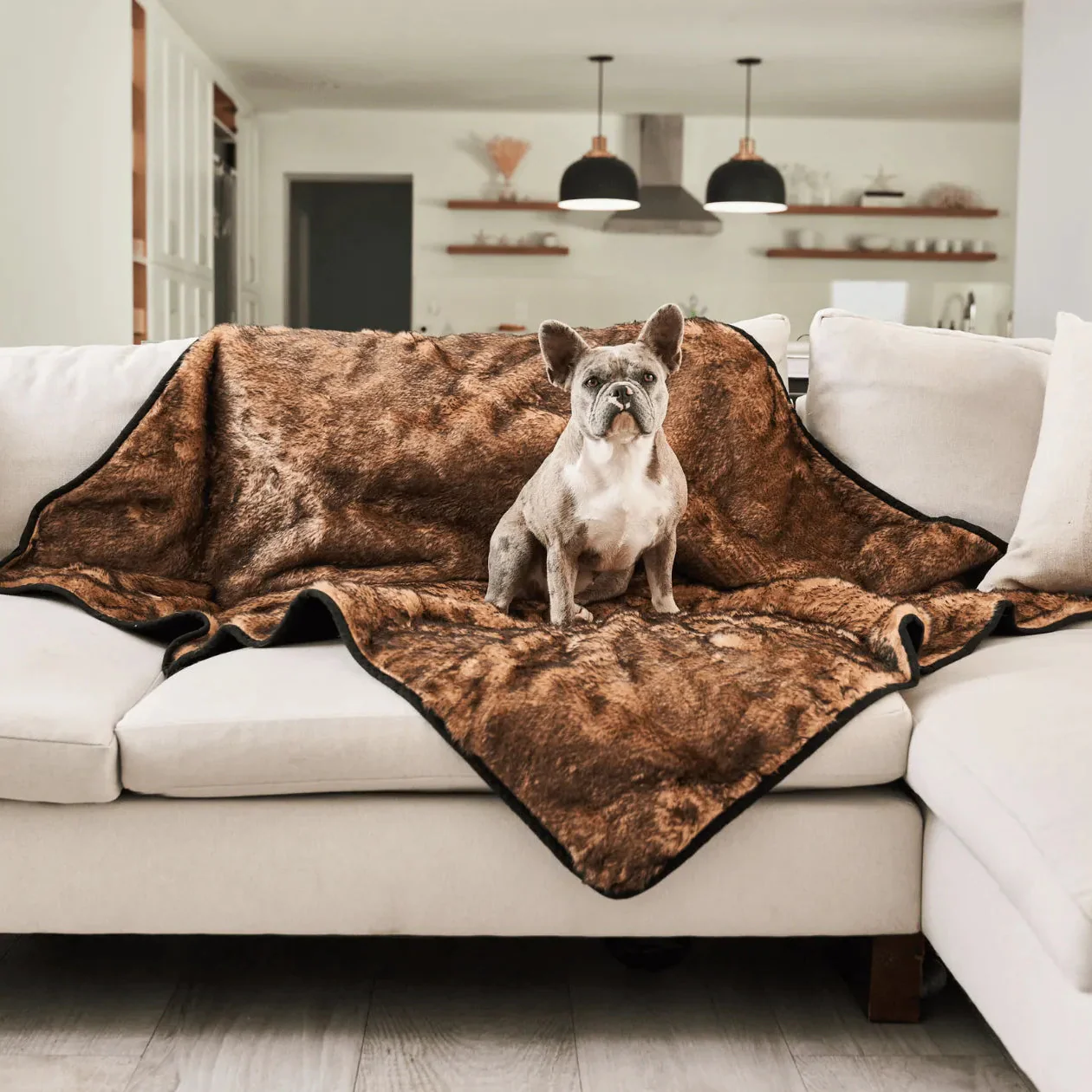 PupProtector™ Short Fur Waterproof Throw Blanket - Sable Tan - Image 10