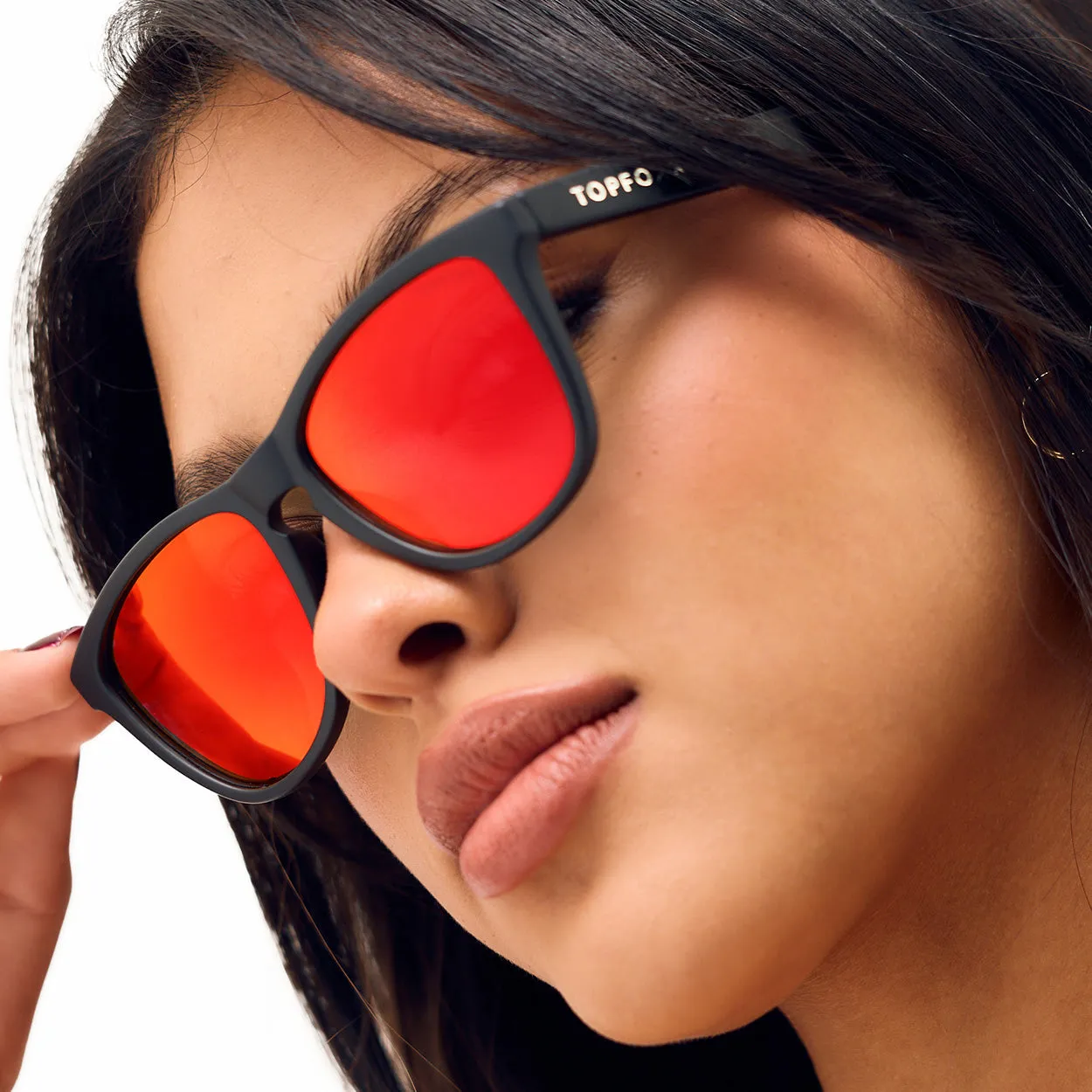 Rise Up Sunglasses - Revo® Mirrored Red - Image 8