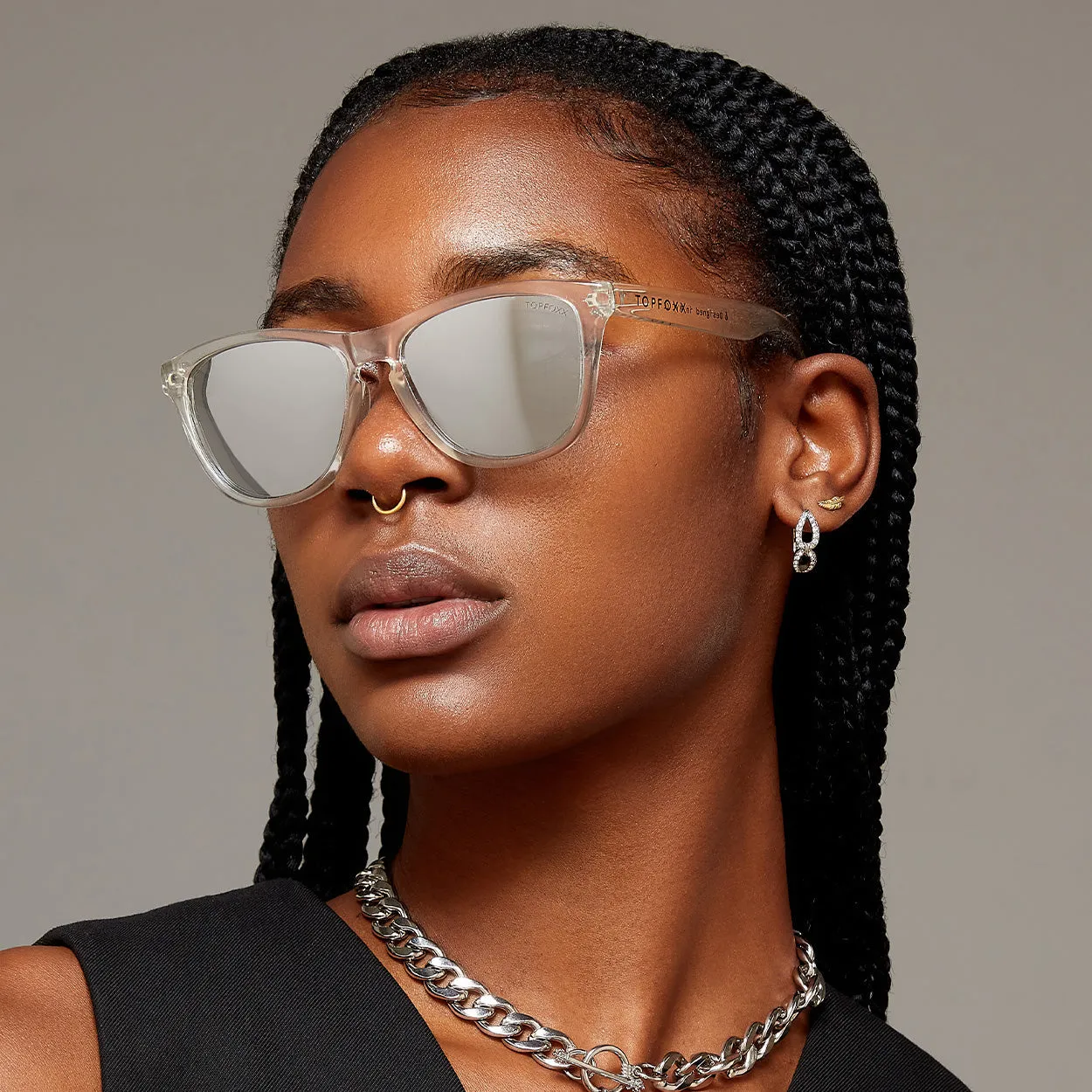 Rise Up Sunglasses - Revo® Mirrored Silver - Image 3