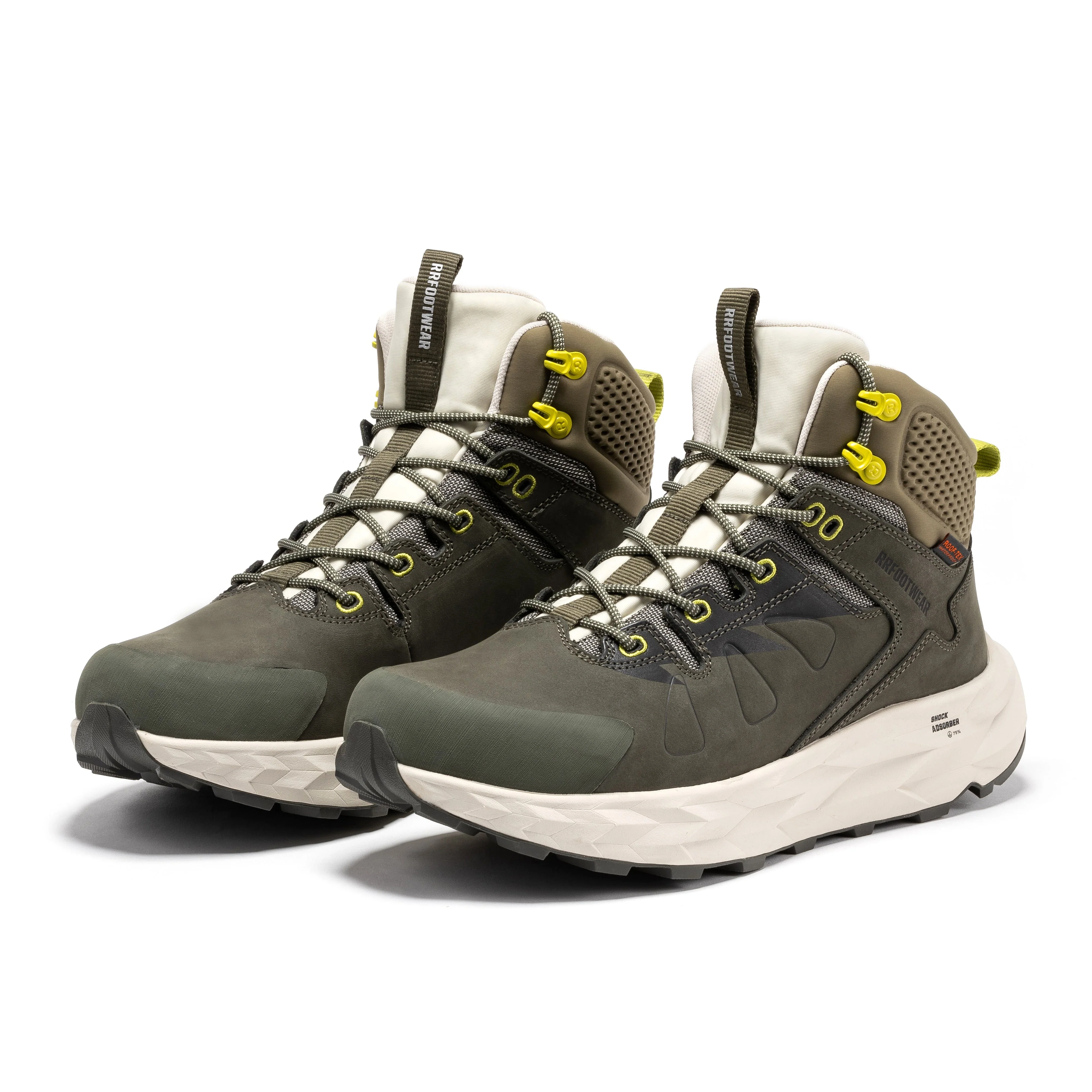 Farmington Green 6 Inch Waterproof Hiking Boots with VIBRAM® Outsole OC21033 - Image 10