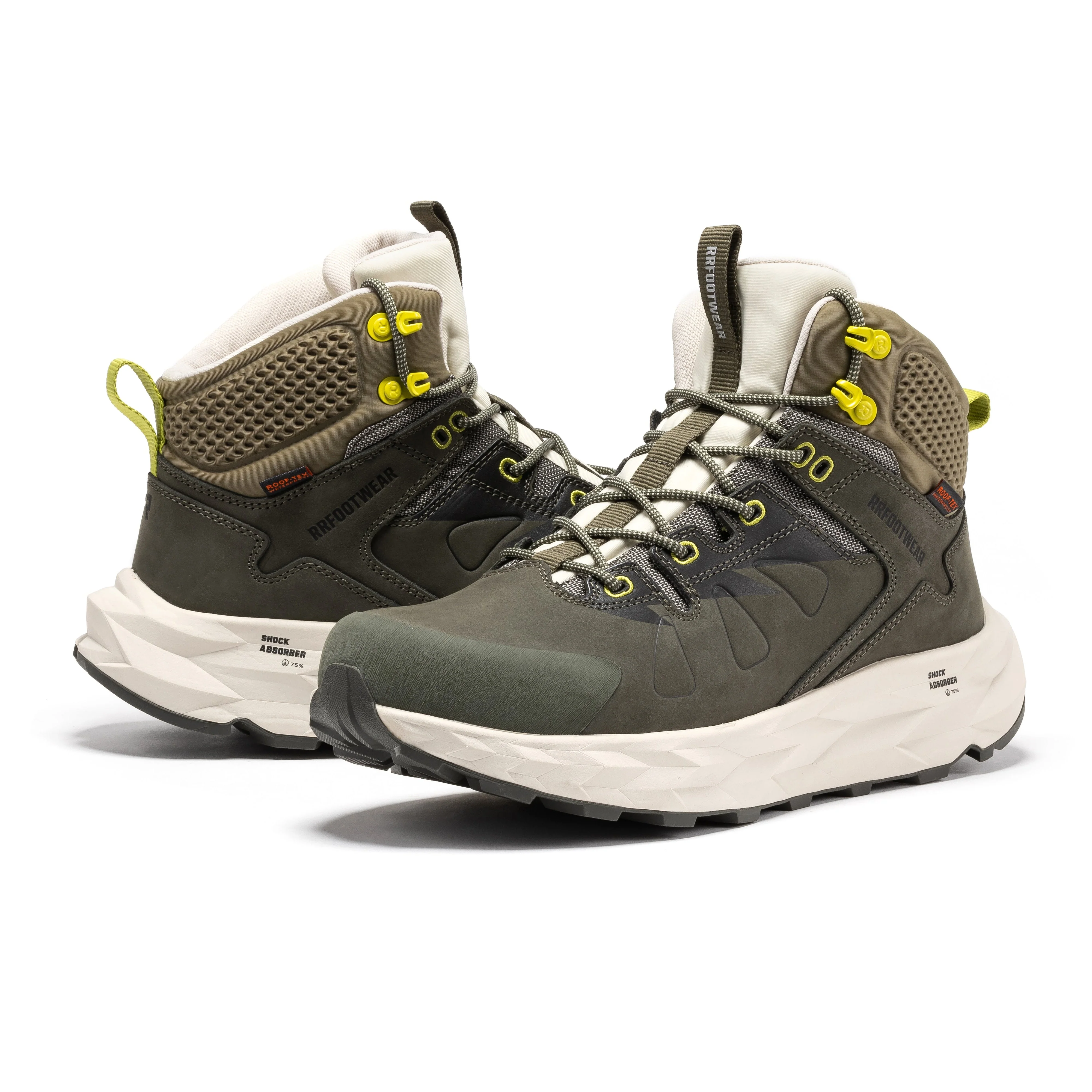 Farmington Green 6 Inch Waterproof Hiking Boots with VIBRAM® Outsole OC21033 - Image 11