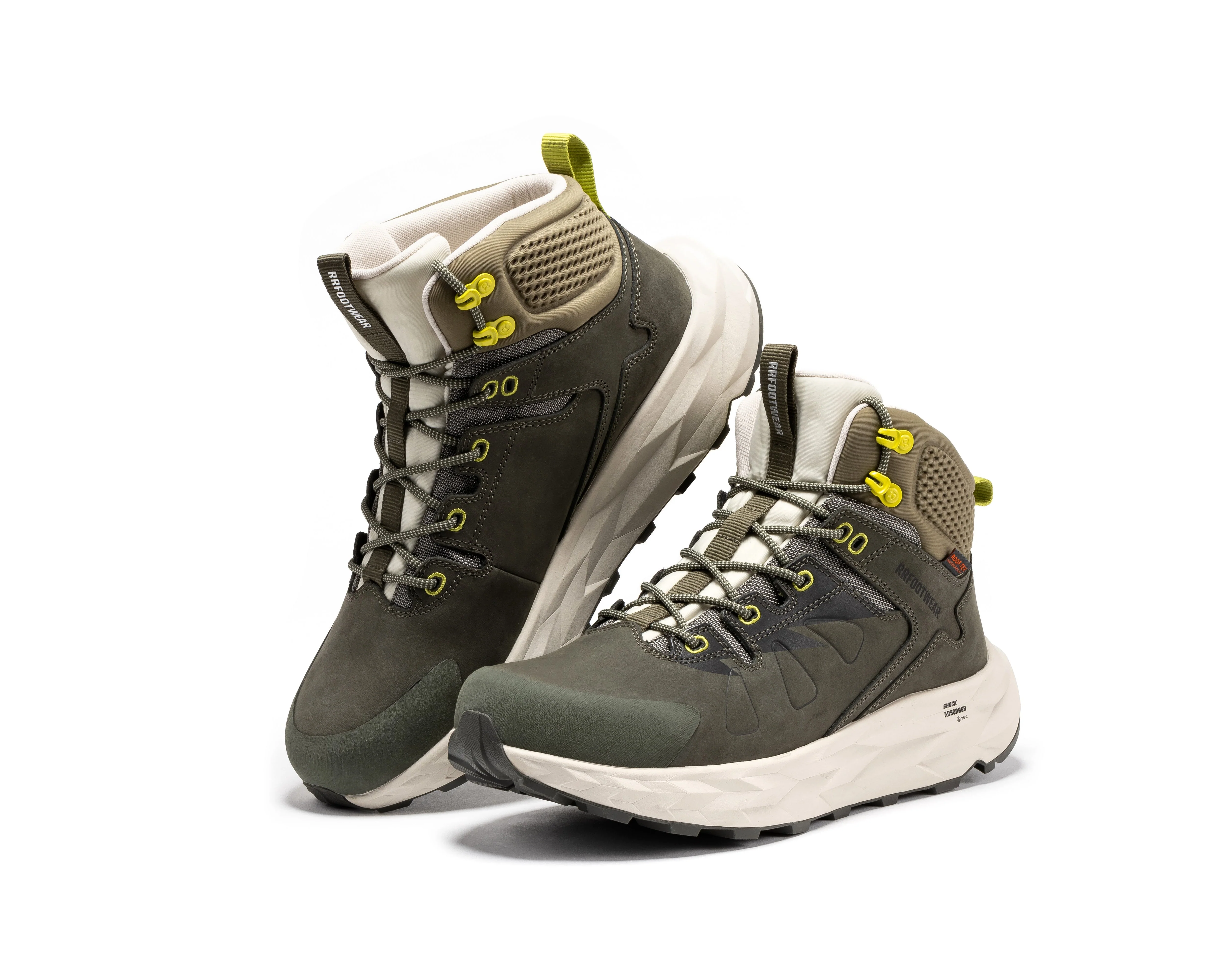 Farmington Green 6 Inch Waterproof Hiking Boots with VIBRAM® Outsole OC21033 - Image 12