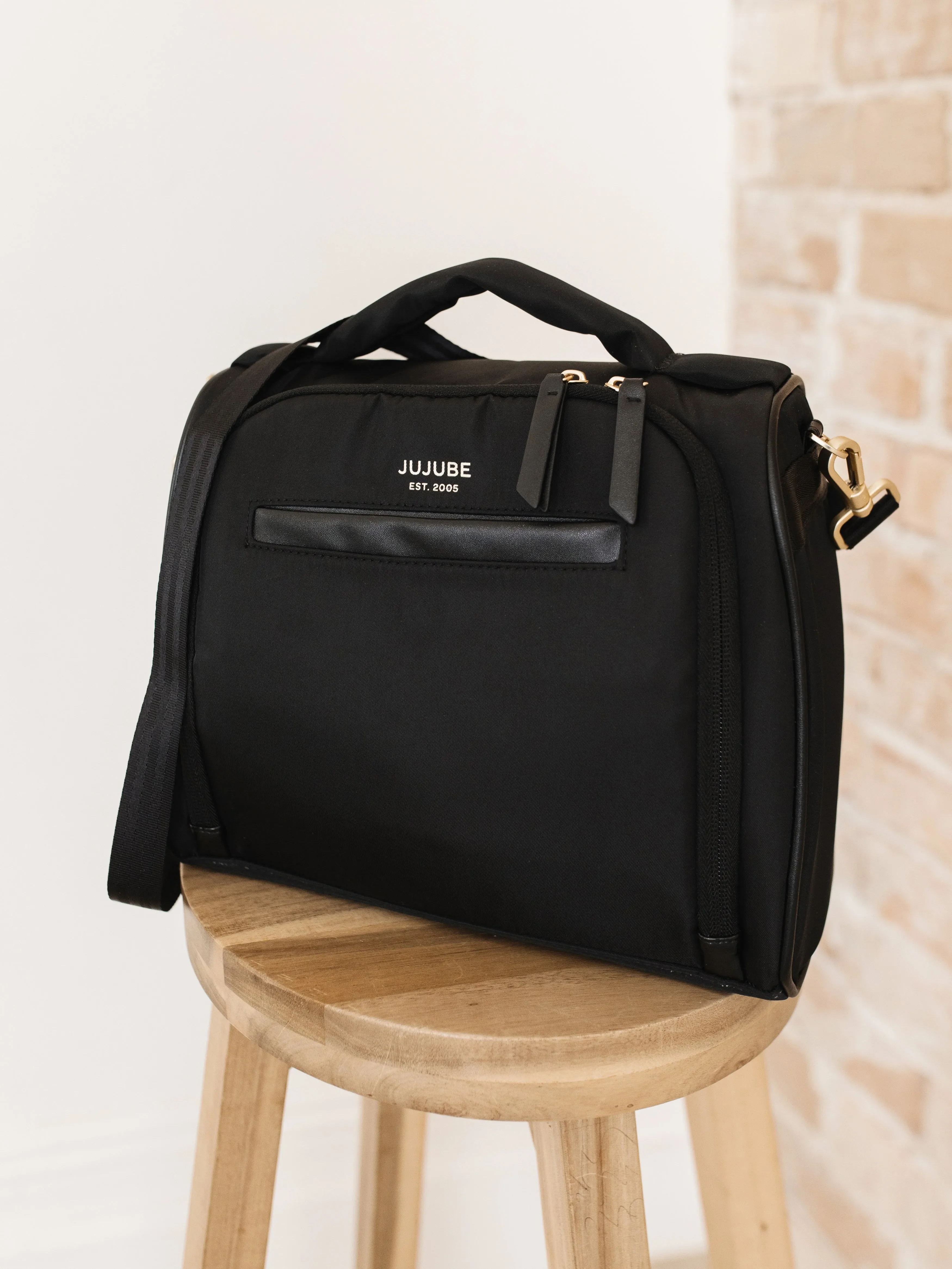 Satchel Black â 3-in-1 Stylish & Versatile Diaper Bag - Image 13