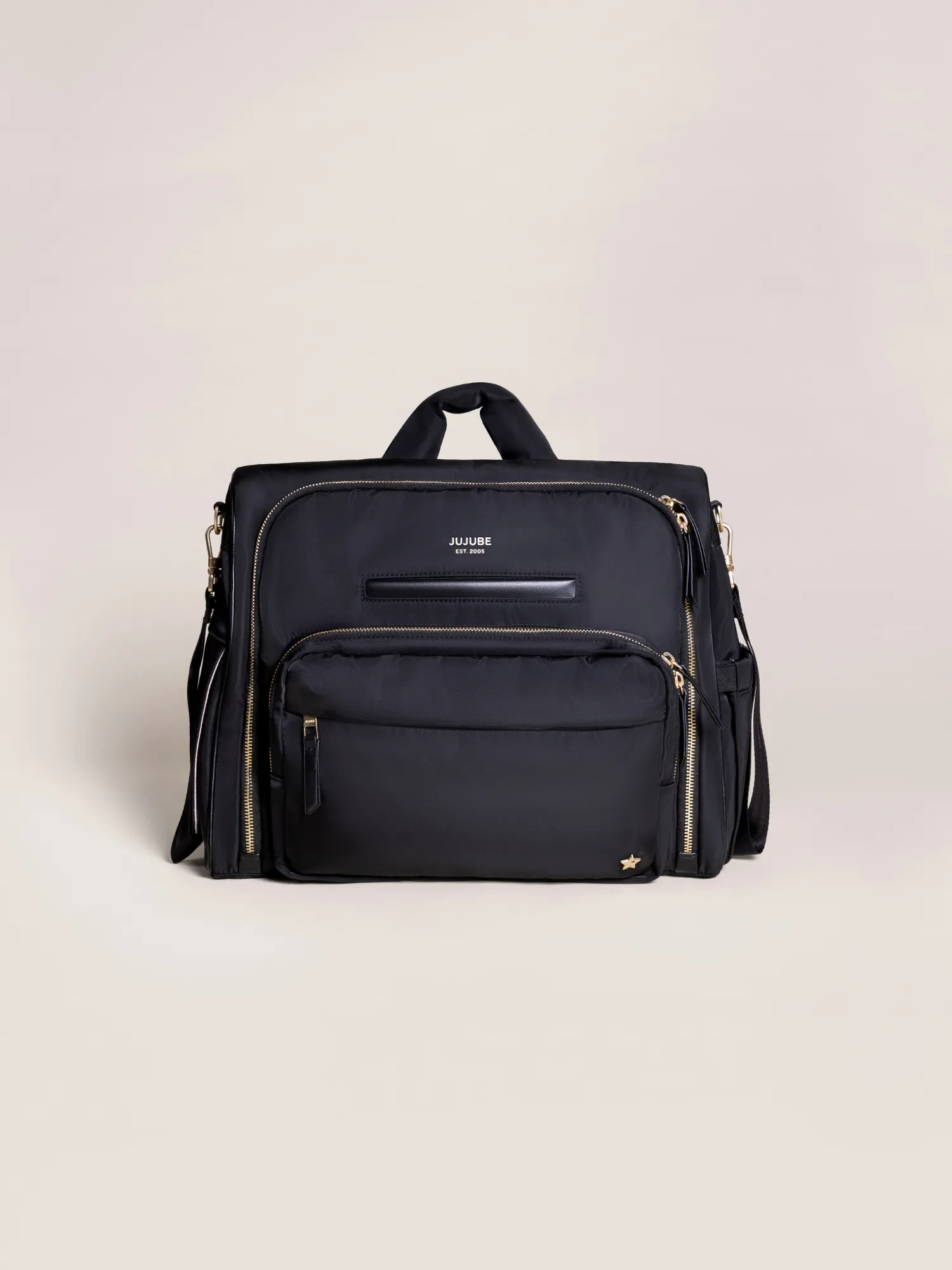Satchel Black â 3-in-1 Stylish & Versatile Diaper Bag - Image 2