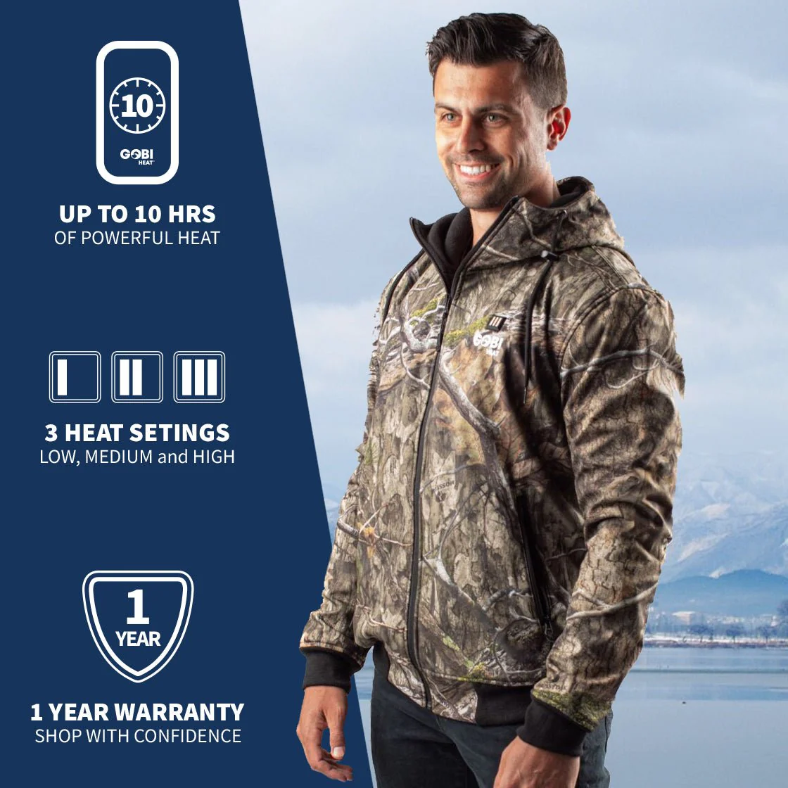 Shadow Men's Heated Hunting Hoodie - Available in Mossy OakĀ® and Real TreeĀ® - Image 5
