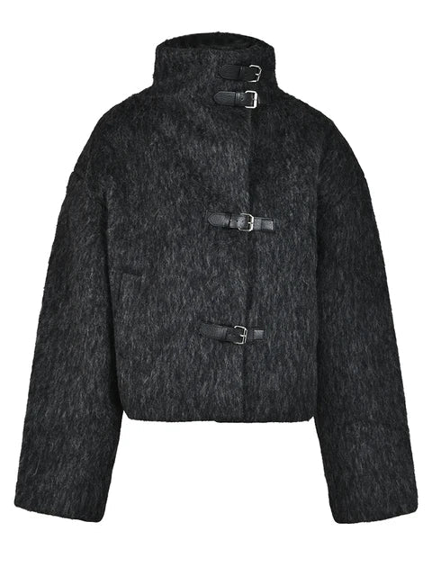 Short Wool-Feel Jacket, Upper West Side | Women - BYMANYC ® New York - Image 3