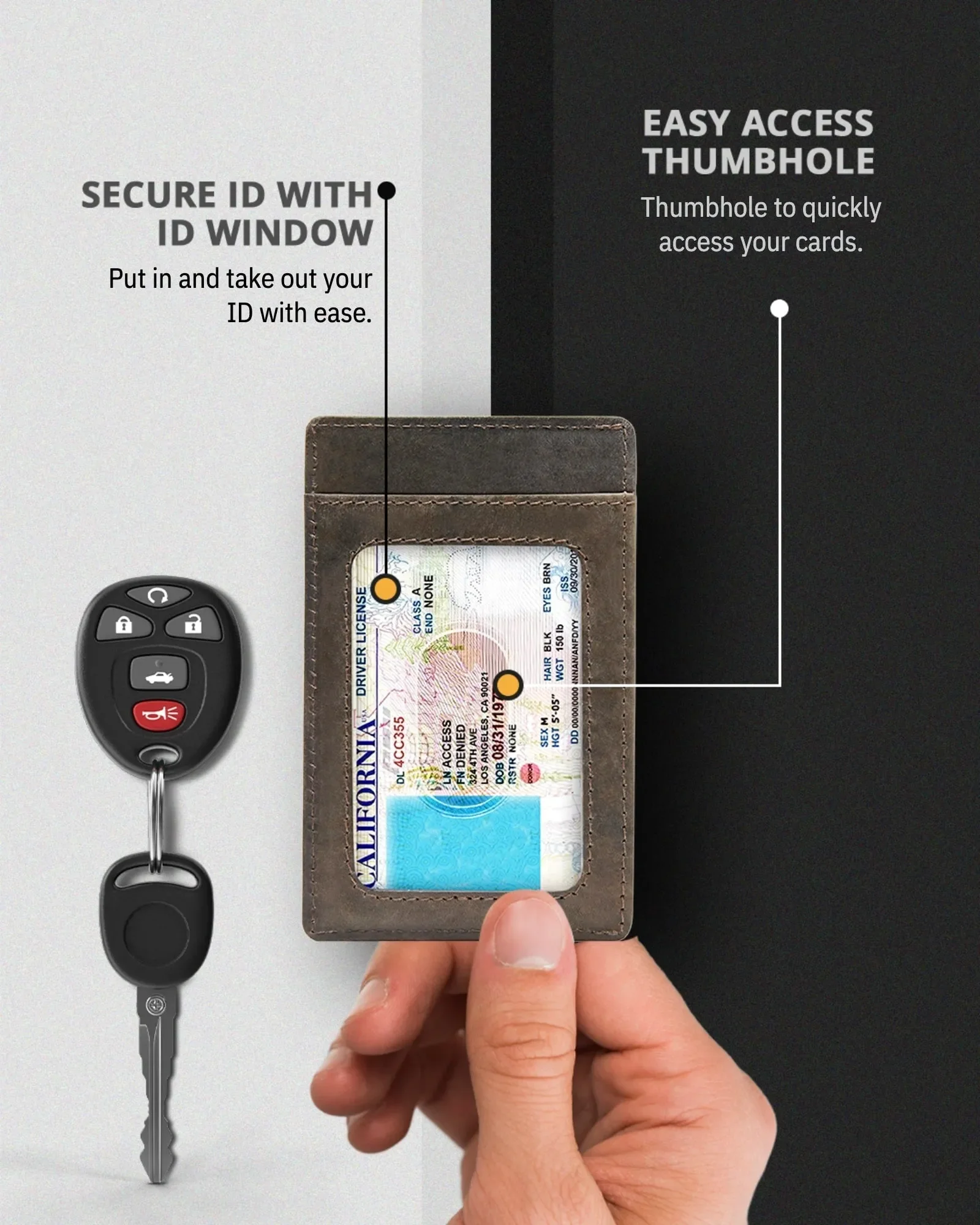 Leather RFID Minimalist Card Holder - Image 37