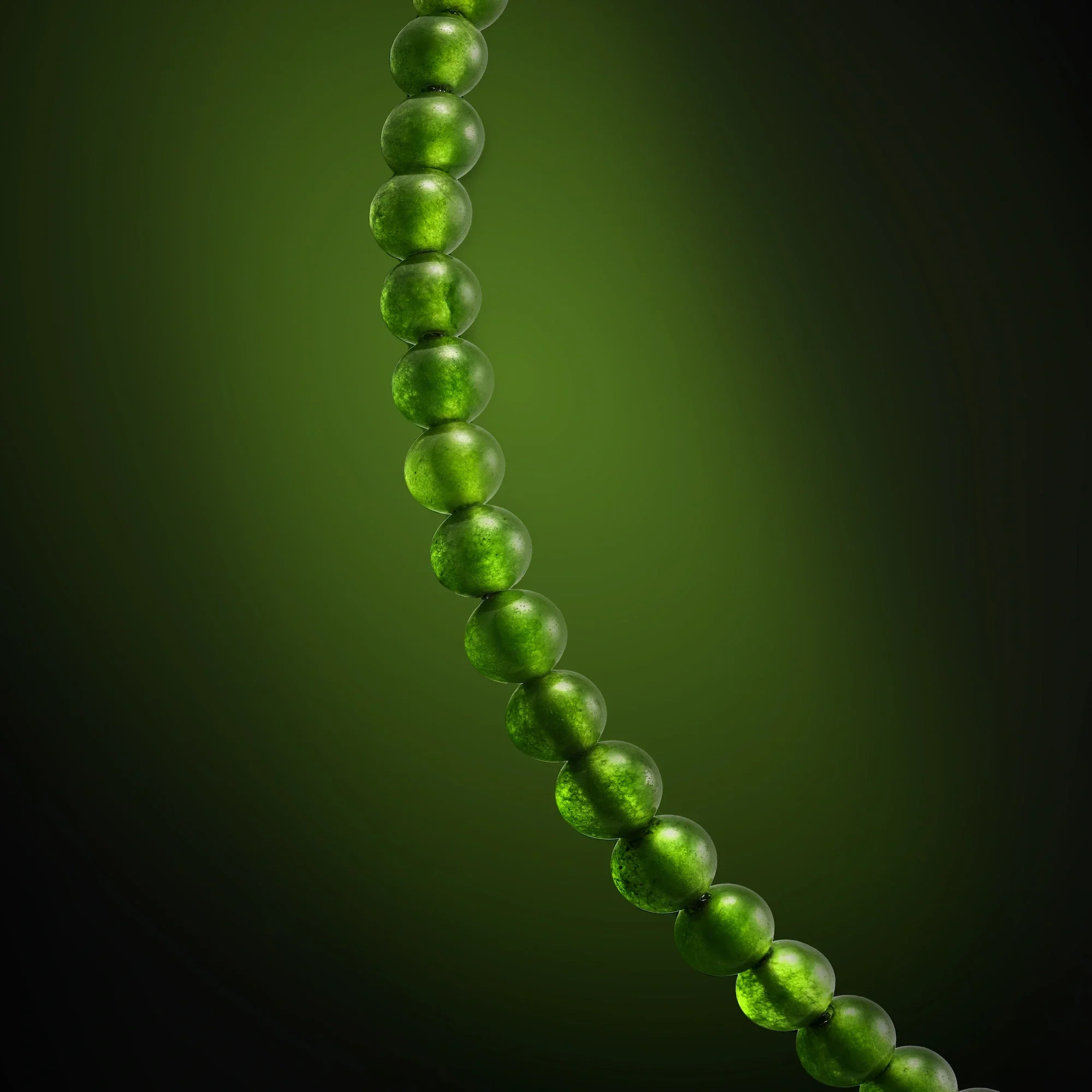 Spiritual Bead Set 8mm - Green Onyx & Riverstone - Image 4