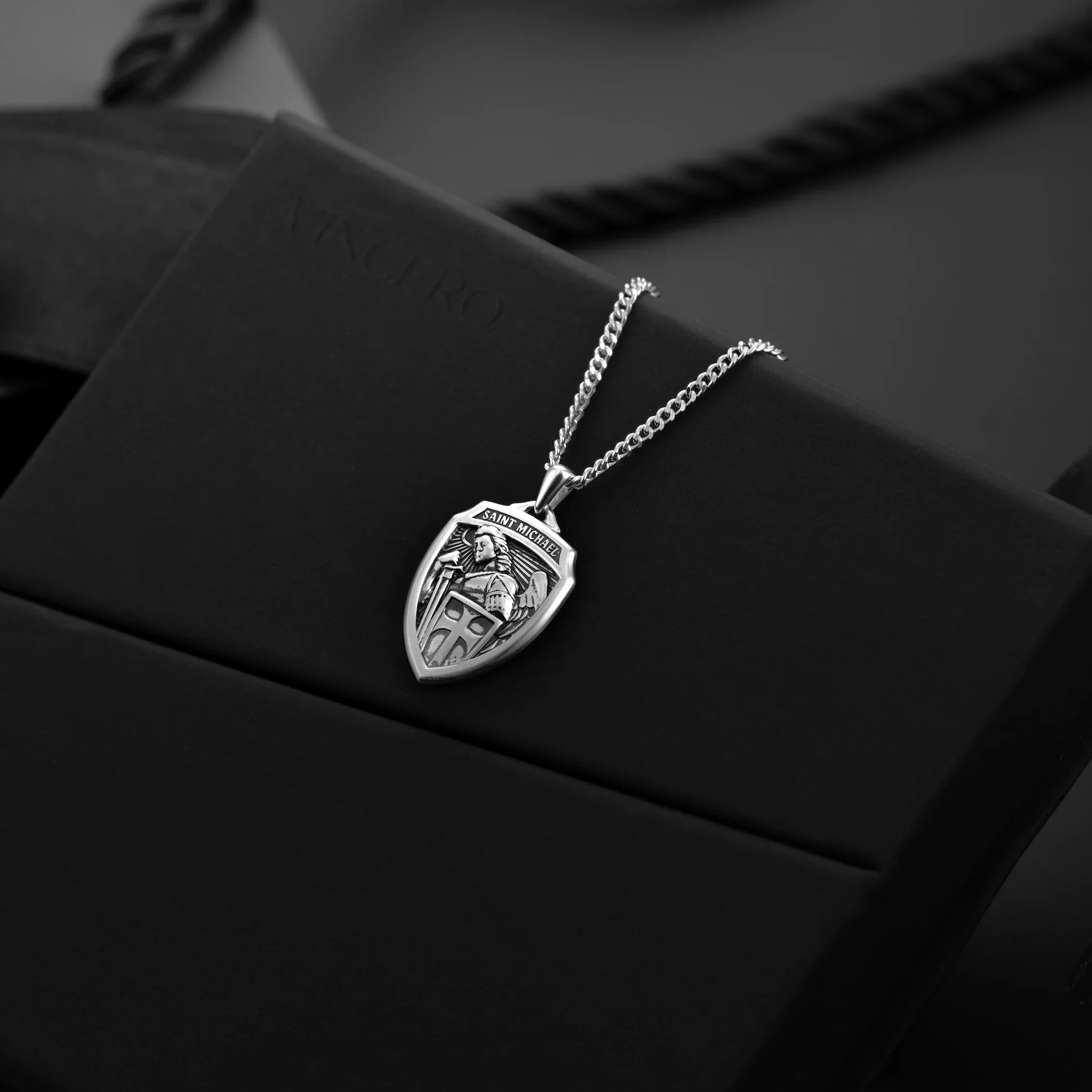 St. Michael Amulet - Sterling Silver - Image 3