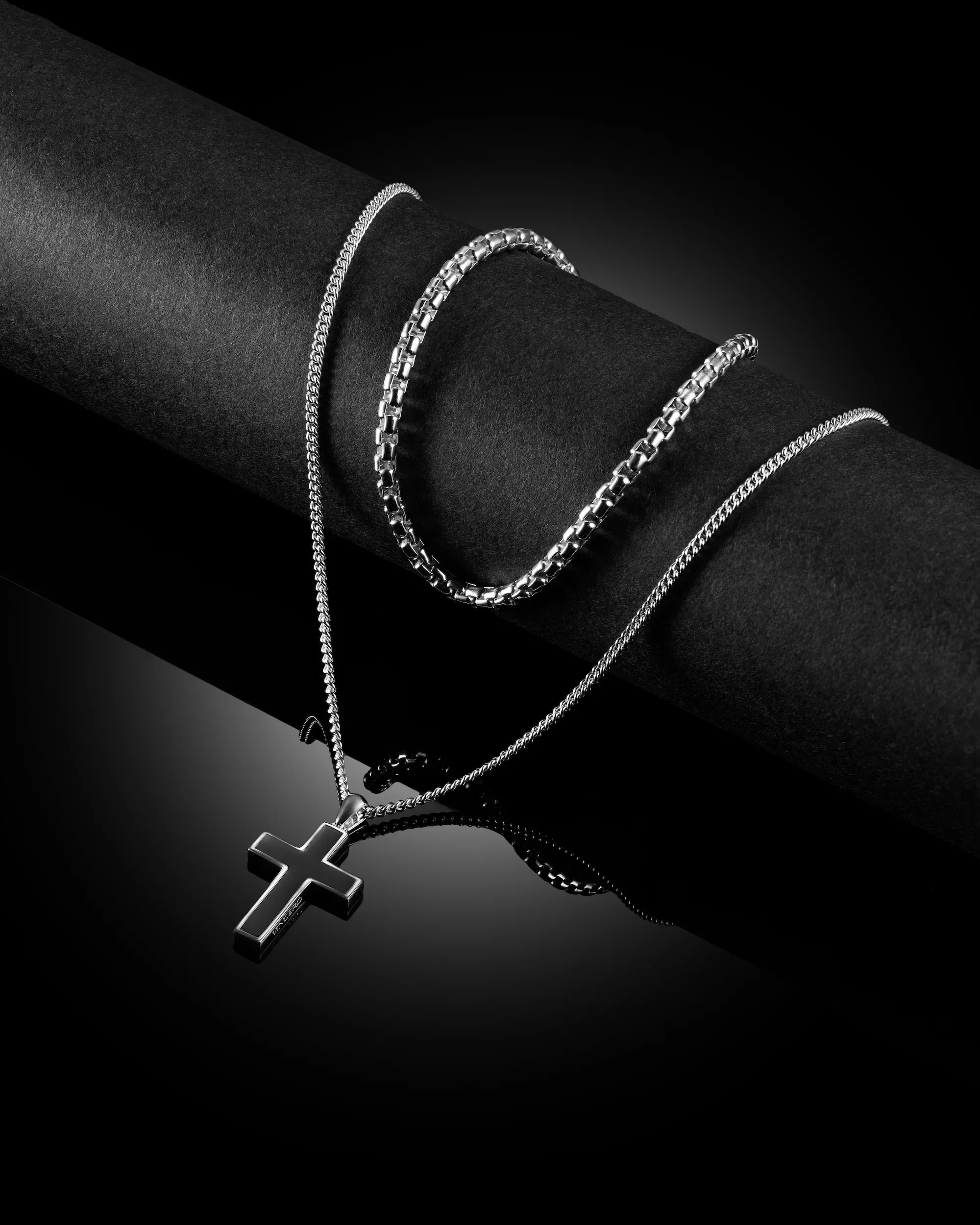 Stone Cross Pendant - Black Onyx - Image 7