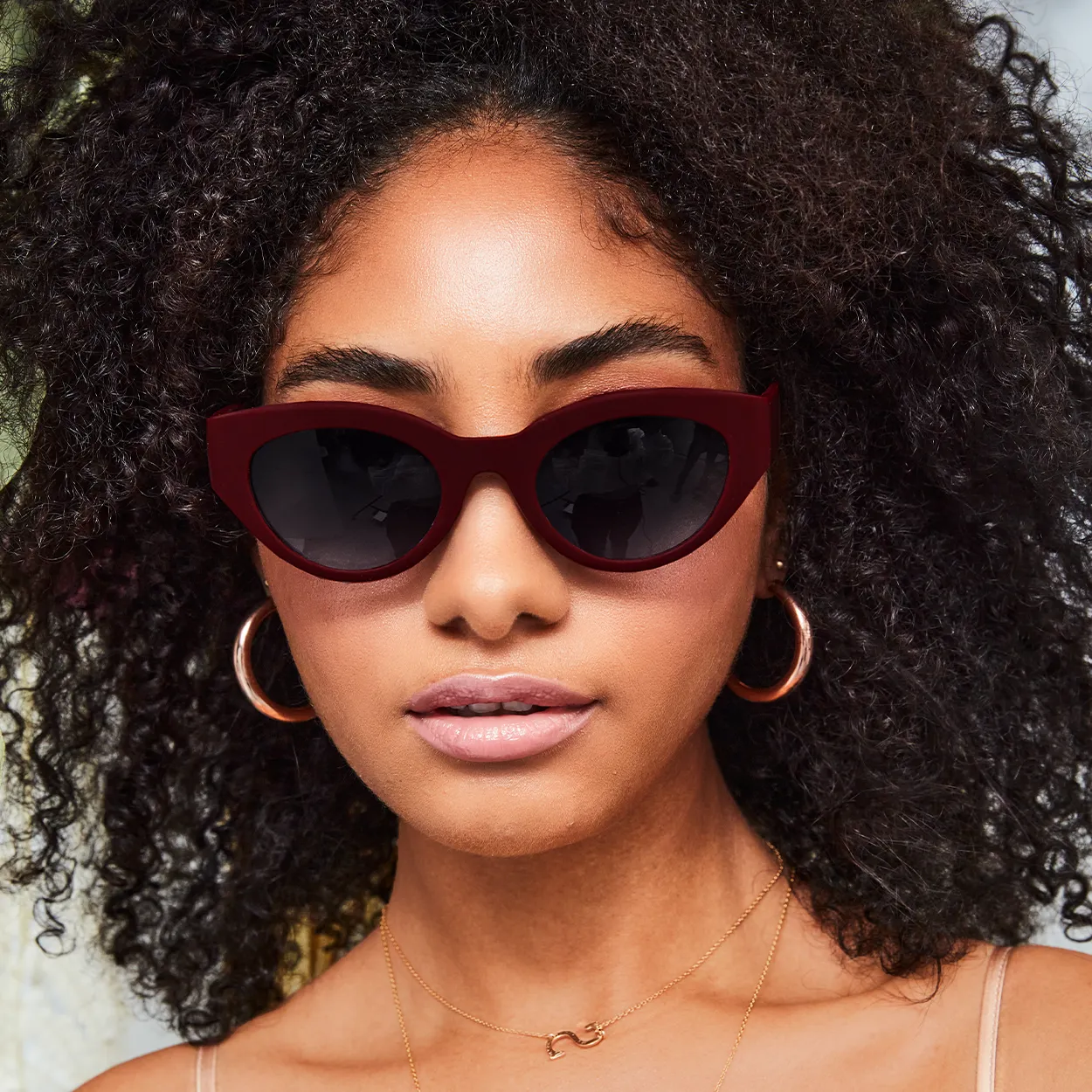 Sustainable Elizabeth Sunglasses - Ruby - Image 10