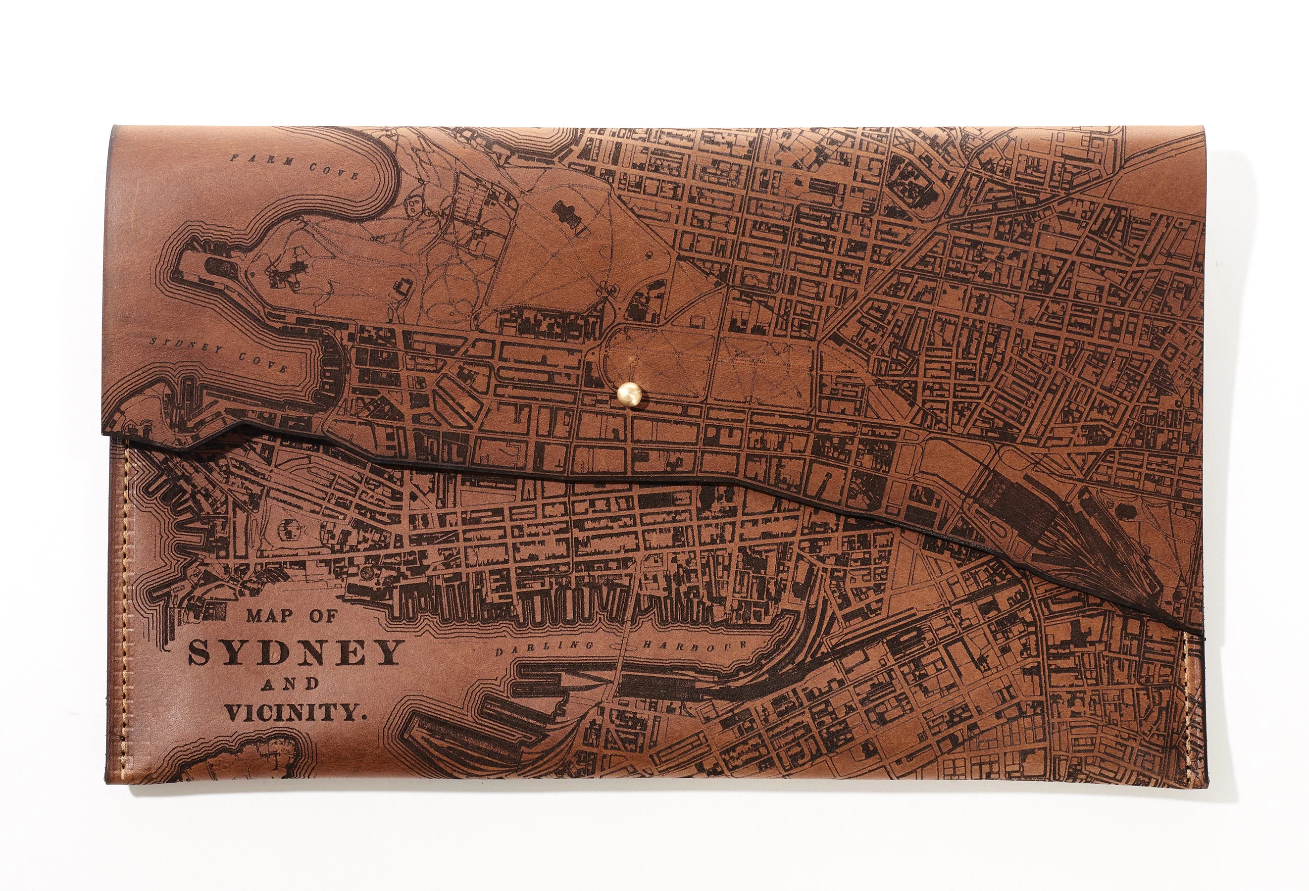 Sydney Map Clutch