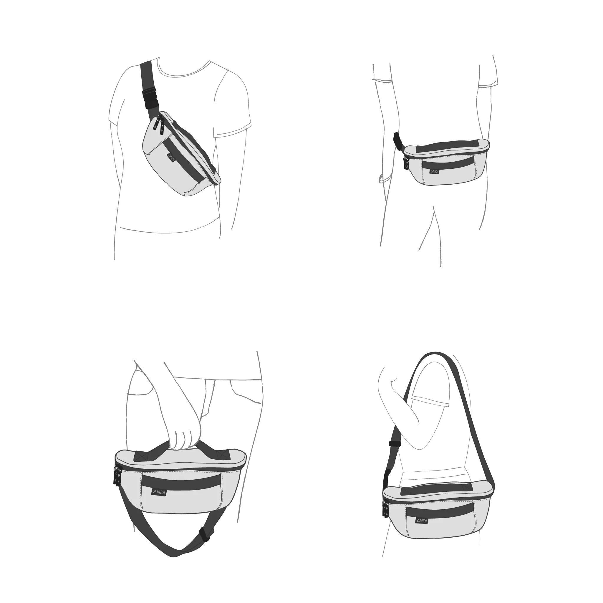 The Bum Bag - Onyx Un-Leather - Image 9