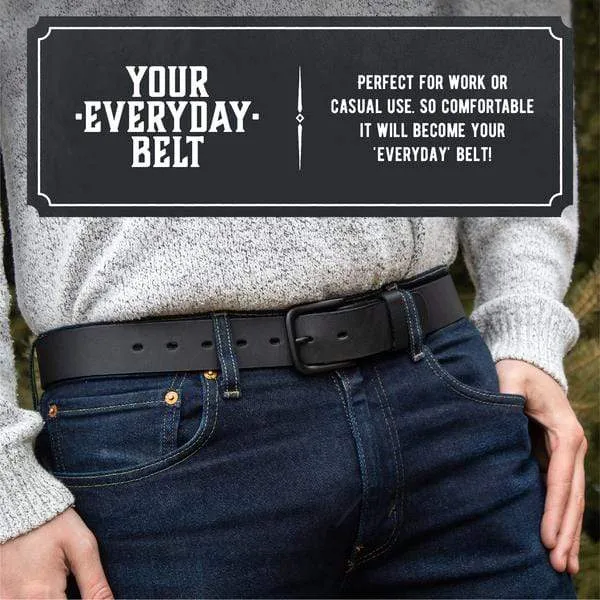 The Huntsman Belt â Durable Full Grain Leather Everyday Belt - Image 4