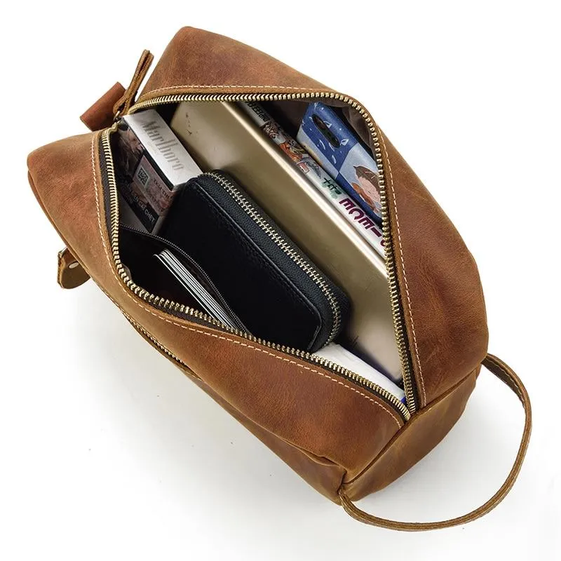 The Wanderer Toiletry Bag | Genuine Leather Toiletry Bag - Image 10