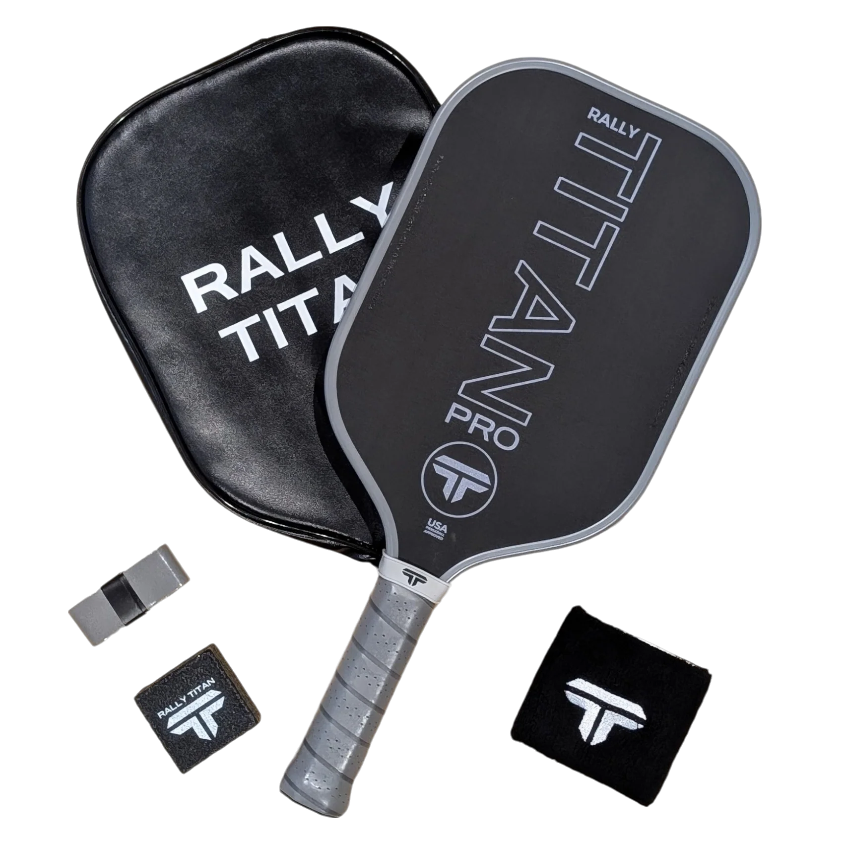 Titan Pro 16MM | Thermoformed Unibody Construction Pickleball Paddle | Grey